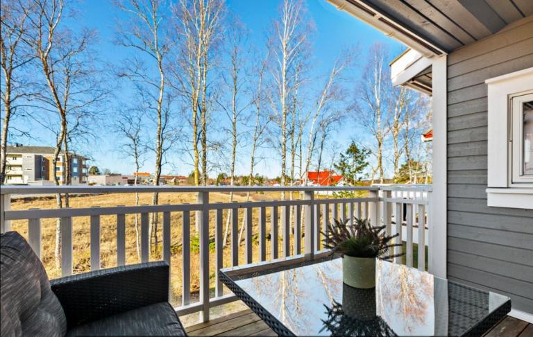 Utsikt terrasse, nå er trær hogd så har sol hele kvelden